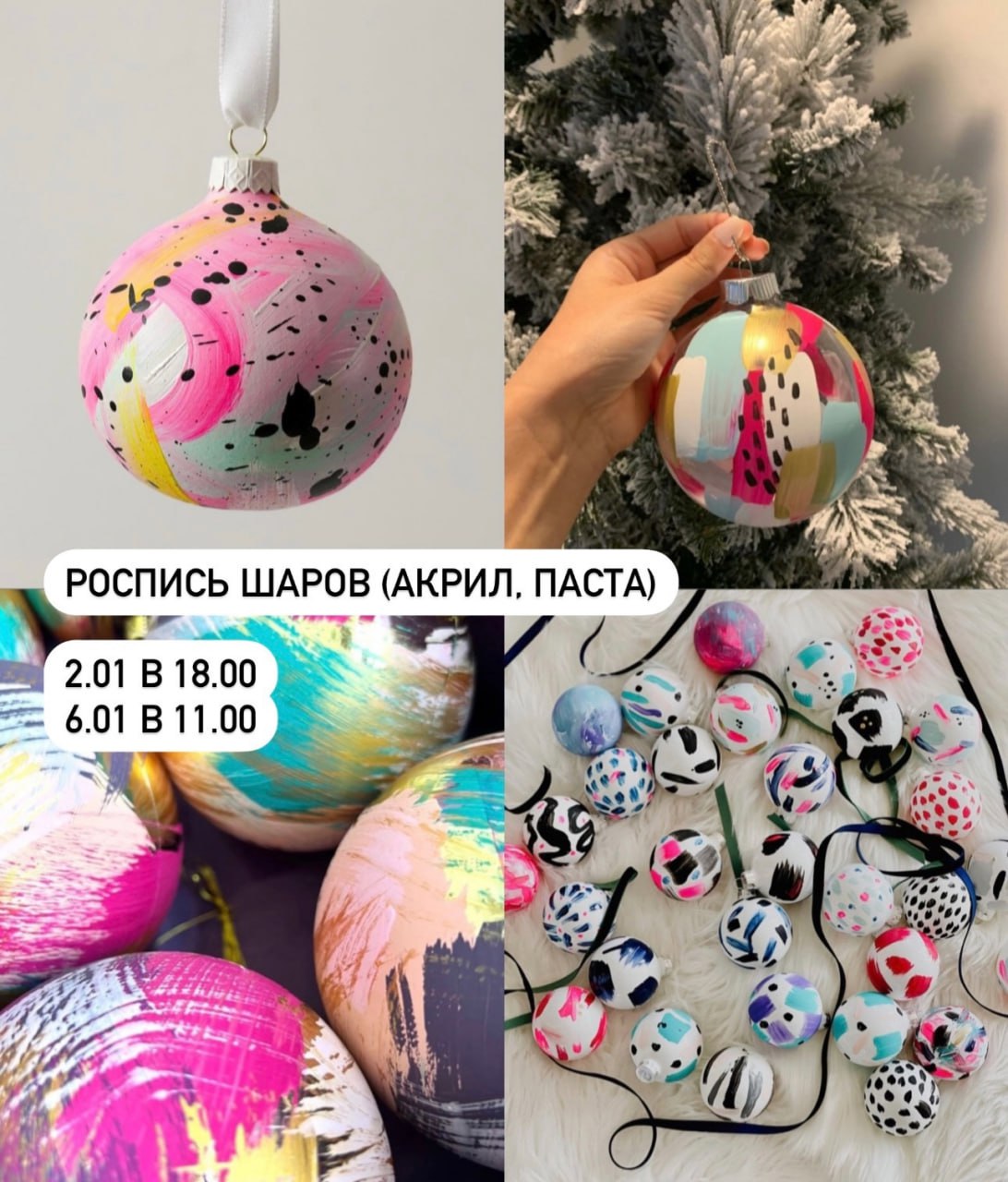 Роспись елочных шаров