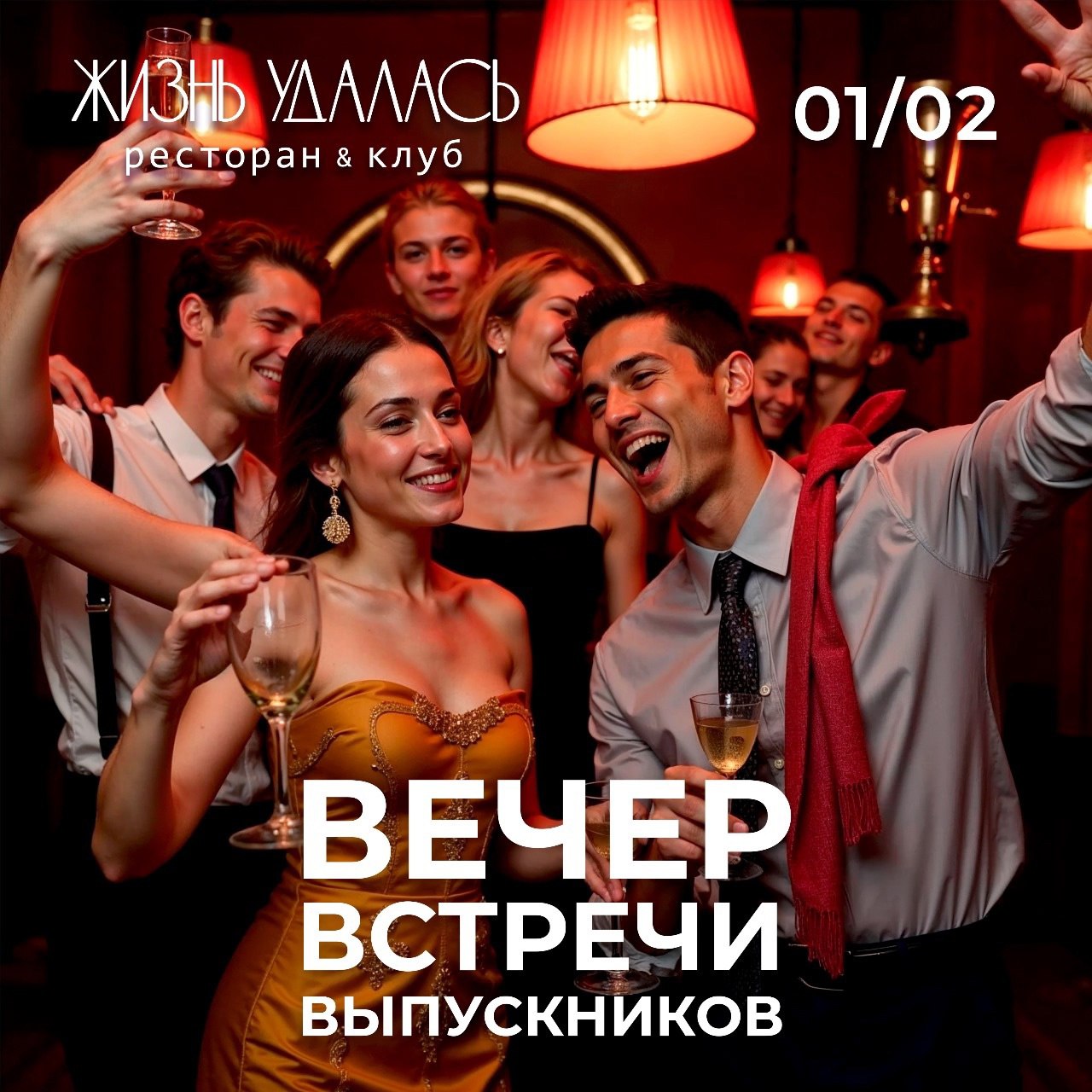 Вечер встречи выпускников. День второй 1 февраля в «Жизнь Удалась». 18+